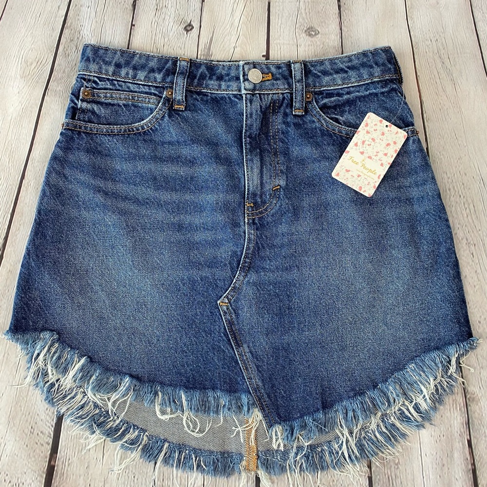 NWT~Free People Denim Skirt